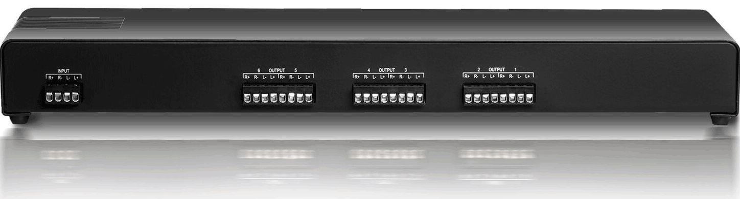 ISS6 6-Channel High Power Stereo Speaker Selector Switch with Impedance Match...