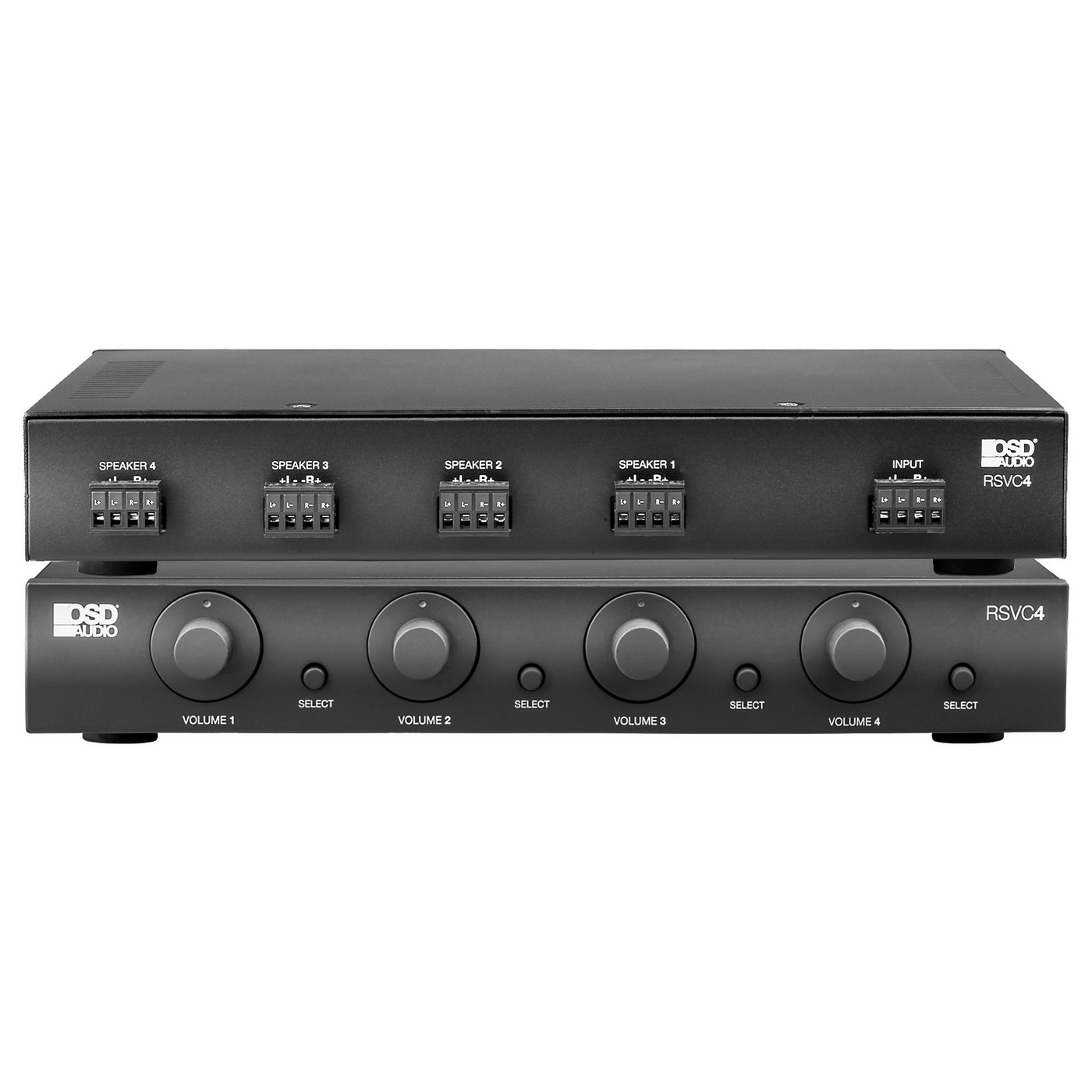 speaker selector with volume control