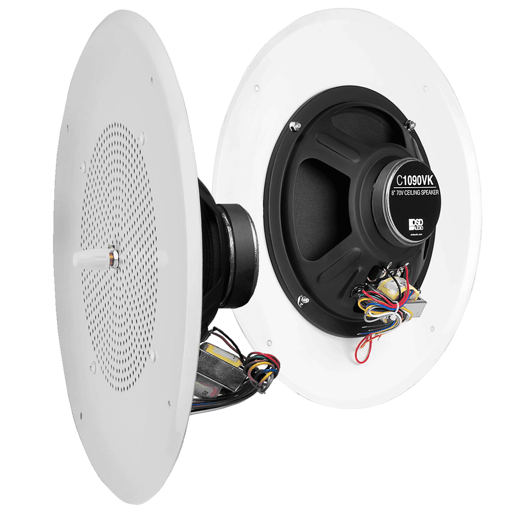 25 Marine Speakers Theater Solutions TSQ670 Flush Mount 70 Volt