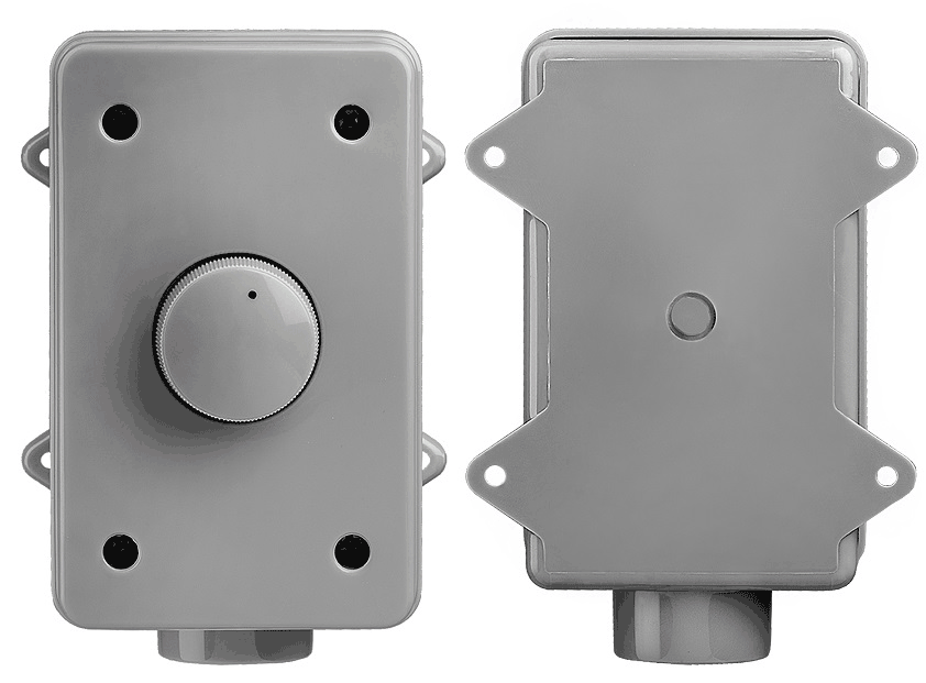 OVC100 Outdoor Volume Control with Self-Impedance Matching 100W Rotary Weather Resistant Housing Eas