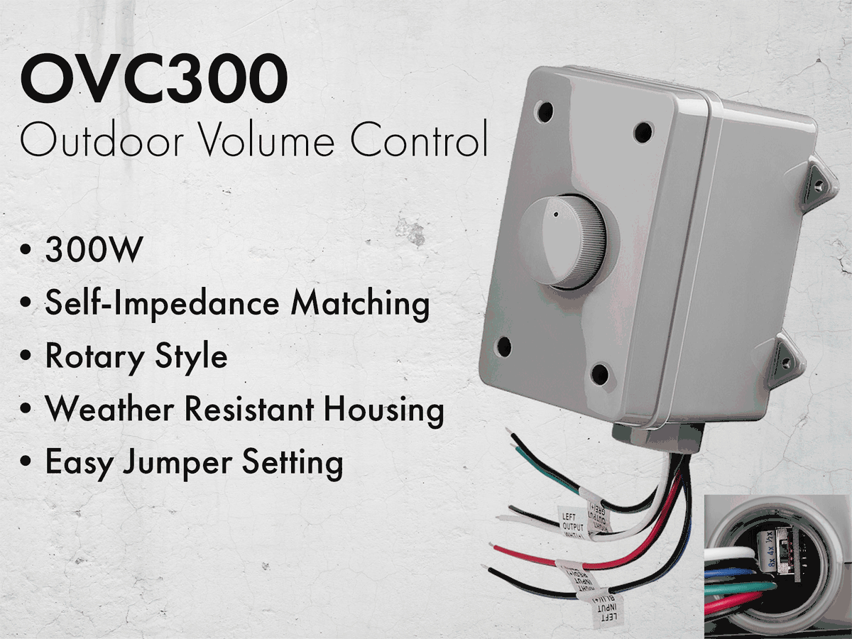 OVC300 300W Outdoor Volume Control Outdoor Speaker Depot