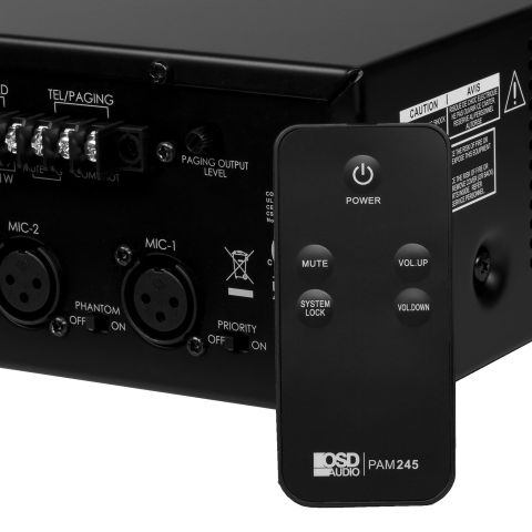 QSM624ET 240W SCHOOL PA AMPLIFIER WITH CHIME, BELL, ALERT& EVAC TONE PRIME QSM-624ET main image 1