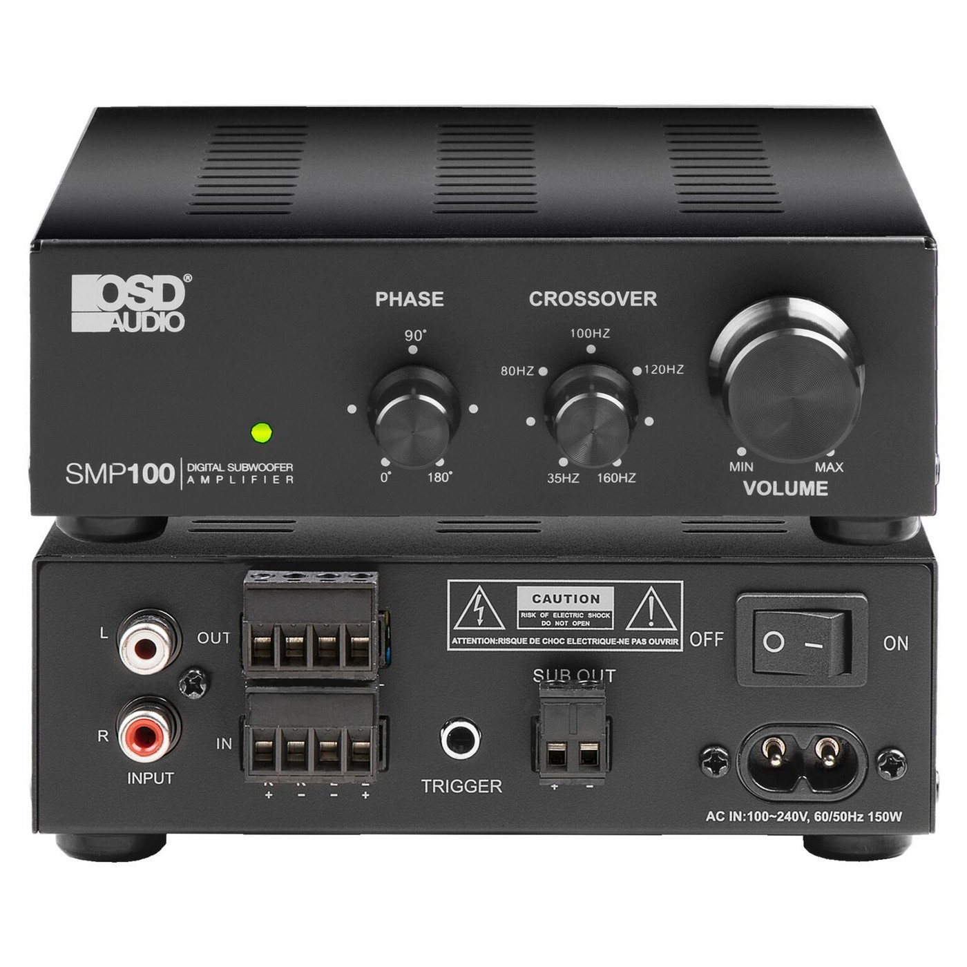 SMP100 100W Mono Subwoofer Amplifier Outdoor Speaker Depot