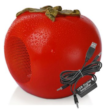 Tomato USB Speaker Pair
