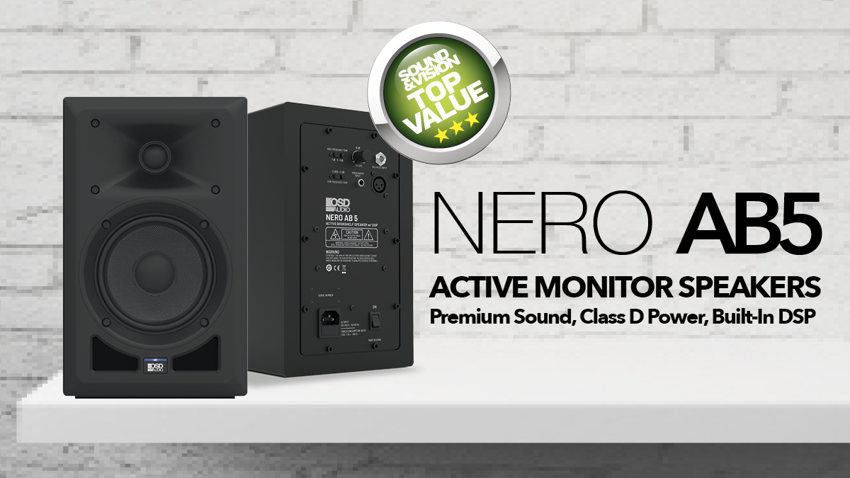 Sound & Vision Rates OSD Nero AB5 Studio Monitors as Top Value Pick!